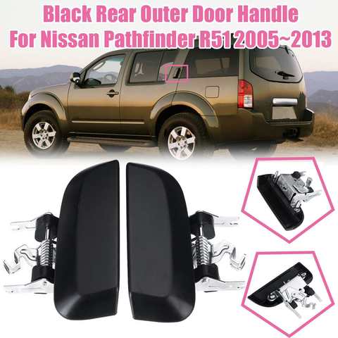 Black Rear Door Outer Handle left / right For Nissan Pathfinder R51 2005 2006 2007 2008 2009 2010 2011 2012 2013 ► Photo 1/6