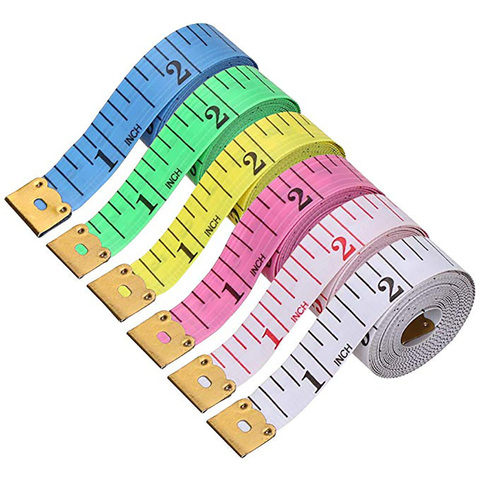 2pcs 150cm random Tape Measure Tailor Sewing Cloth Soft Body Measuring Ruler US