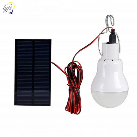 luz solar light 12 LED outdoor waterproof solar bulb hanging lamp courtyard garden solar led camping lights outdoors ► Photo 1/6