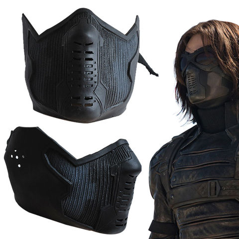 Captain America 2 Cosplay Winter Soldier James Buchanan Bucky Barnes Cosplay Latex Mask Halloween Christmas Props ► Photo 1/3