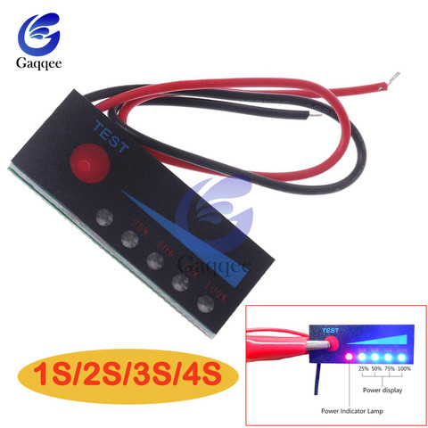 1S2S3S4S 12V Lead Acid Battery18650 Li-ion Lipo Lithium Battery Level Indicator Tester LCD Display Meter Module Capacity ► Photo 1/6