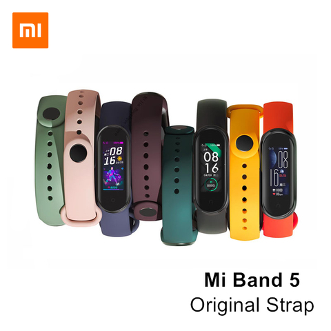 Original Xiaomi Mi Band 5 Wrist Strap Colorful Silicone TPU Bracelet for Mi Smart Band 5 Wristband ► Photo 1/6