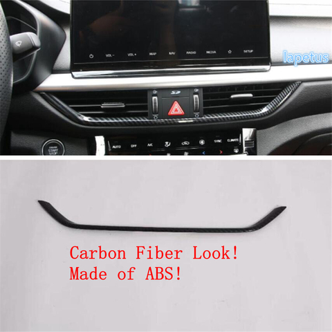 Lapetus Central Control Air Conditioning Decoration Strip Cover Trim Fit For Kia Forte / Cerato / K3 2022 Carbon Fiber ABS ► Photo 1/6