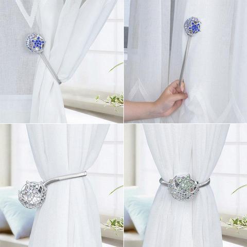 Moon Star Magnetic Curtain Rope Buckle Holder Tieback Curtains Clips Strap Belt Curtain Decoration Accessories ► Photo 1/6