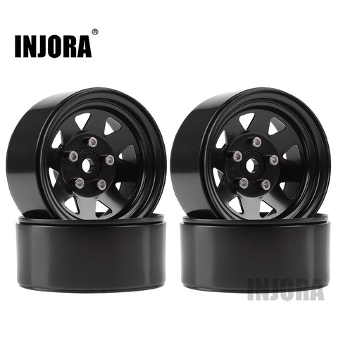 INJORA Metal Alloy 1.9 Beadlock Wheel Rims 3 Style for 1:10 RC Crawler Axial SCX10 AXI03007 D90 Traxxas TRX4 Redcat GEN8 ► Photo 1/6