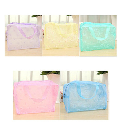 Women's Waterproof Makeup Bag Cosmetic Bags Travel Toiletry Wash Case Handbag ► Photo 1/6