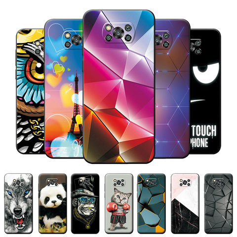 Case For Xiaomi Poco X3 NFC 6.67 inch Silicone Soft TPU Phone Cover For Xiaomi Poco X3 NFC Case Butterfly Protective Case Bumper ► Photo 1/6