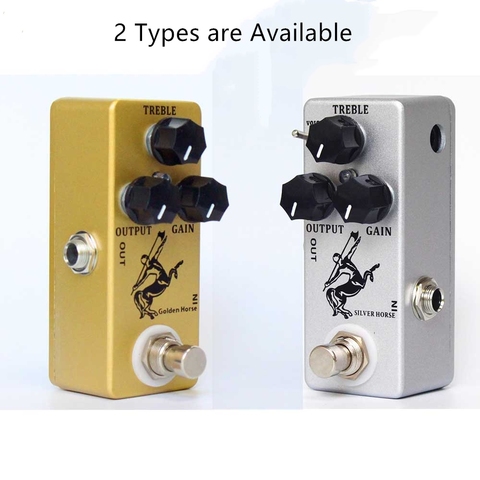 MOSKY Classic Golden / Silver Horse Guitar Pedal Overdrive Guitar Effect Pedal True Bypass Full Metal Shell ► Photo 1/6