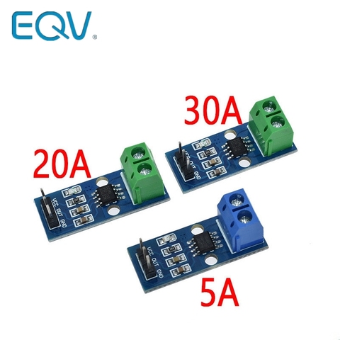 EQV Hot Sale ACS712 5A 20A 30A Range Hall Current Sensor Module ACS712 Module For Arduino 20A ► Photo 1/6