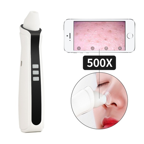 USB Rechargeable Visual Blackhead Remover Facial Pores Black Head Cleaner Vacuum Suction 5 Mega-Pixel WIFI Microscope Camera ► Photo 1/6