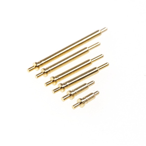 50pcs Spring Loaded Pogo Pin through Holes PCB Height 4.5 5 5.5 6 6.5 7 7.5 8 8.5 9 9.5 10 10.5 11 11.5 12 12.5 13 14 16 mm ► Photo 1/6