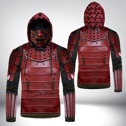 SAMURAI 3D Printed Hoodies Harajuku Fashion Sweatshirt Women Men Casual Pullover Hoodie Mask Warm Drop Shipping ► Photo 1/5