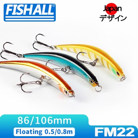 Bent Minnow Dying Fishing Lure 106mm 10.3g 86mm 7g Hard Plastic Wobbler Floating Bait For Bass Pike ► Photo 1/6