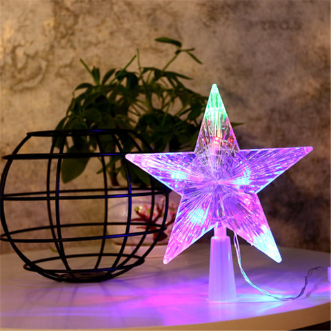 Noel New Year Decoration Christmas Tree Five-pointed Star LED Lights Garland Fairy Lights Home Decoration Christmas Decoration-C ► Photo 1/6