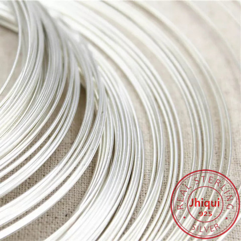 1 Meter 925 Sterling Silver Wire for DIY Bracelet Necklace Earring Jewelry Findings&Components ► Photo 1/6