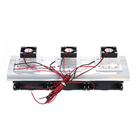 180W Trinuclear Thermoelectric Peltier Refrigeration Air Cooling System Kit Cooler 3xFan ► Photo 1/6