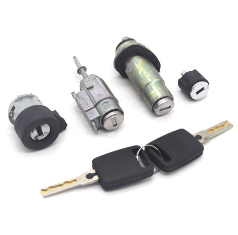 4D0905855G 4B0905851B COMPLETE LOCK SET IGNITION SWITCH LEFT DOOR TRUNK LOCK BARREL CYLINDER FOR AUDI A6 C5 4B ► Photo 1/6