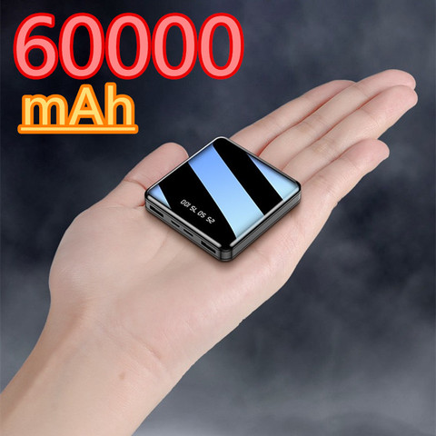Power Bank 60000mAh Mini Portable Phone Fast Charger USB Charging Charger External Battery Pack for Samsung huawei Iphone ► Photo 1/6