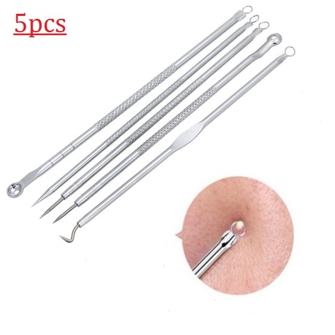5pc/Set Acne Needle Stainless Steel Blackhead Remover Tool Comedone Extract ► Photo 1/6