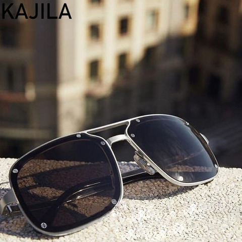 Retro Square Sunglasses Men 2022 Fashion Brand Designer Rivet Sun Glasses For Men Vintage Shades For Women gafas de sol hombre ► Photo 1/6