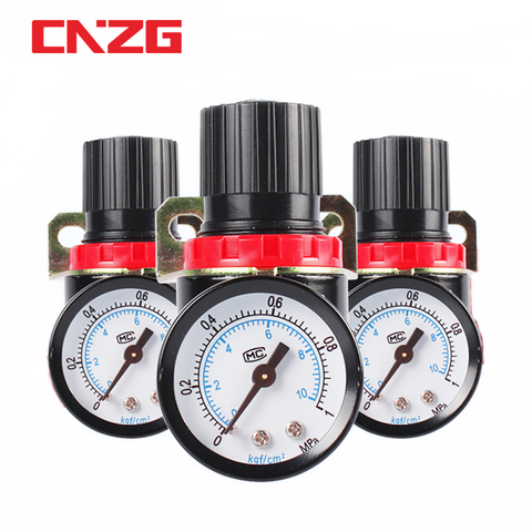 AR2000 1/4'' Air Pressure Regulator Control Compressor Pump Gas Regulating Treatment Unitswith Gauge Adjustable ► Photo 1/6