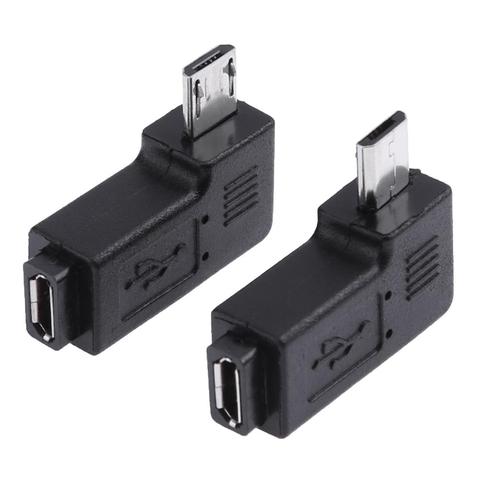 Micro Adapter USB 2pcs 90 Degree Micro USB Female to Micro USB Male Adapter Connector 90 Degree Left+Right Angle Adapter ► Photo 1/1