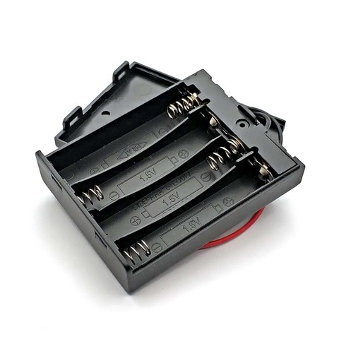 AAA Battery Holder Case Box with Leads with ON/OFF Switch Cover 2 3 4 Slot Standard Battery Container ► Photo 1/3