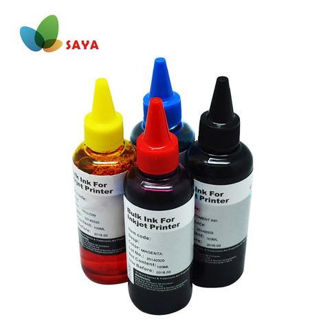 Printer dye Refill Ink for Epson Canon HP Brother Inkjet Printer for CISS ink cartridge 100ml fast shipping 4 colors g3100 ► Photo 1/1