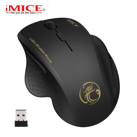 Wireless Mouse Computer Mouse Wireless 2.4 Ghz 1600 DPI Ergonomic Mouse Power Saving Mause Optical USB PC Mice for Laptop PC ► Photo 1/6