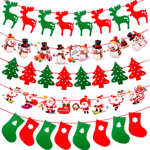 QIFU Christmas Banner Garland Merry Christmas Decor for Home Navidad Noel 2022 Christmas Ornaments Xmas Decor New Year 2022 ► Photo 1/6