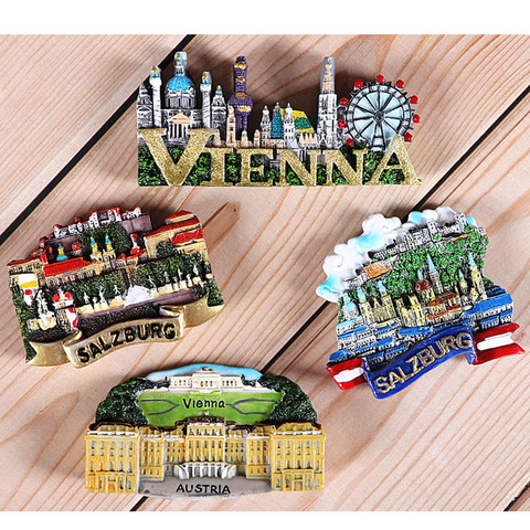 Souvenirs for Overseas Tourism Fridge Italy Switzerland Chile Austria Vienna foreign world tourism collection fridge magnet gift ► Photo 1/6