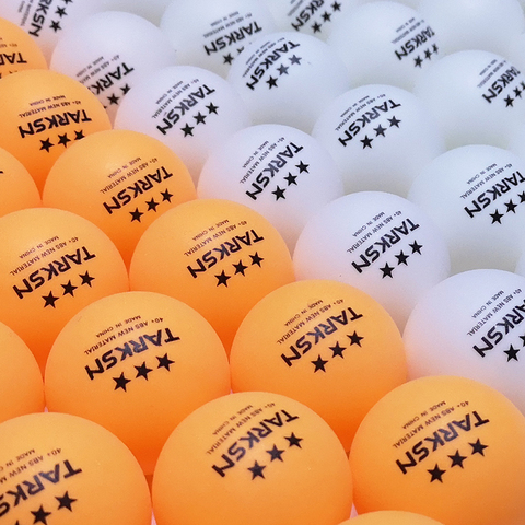 TARKSN 30 50 100 Pcs Table Tennis Balls 3 Star 40+ ABS Plastic Ping Pong Balls Tabletennis Pingpong Ball Wholesale ► Photo 1/6