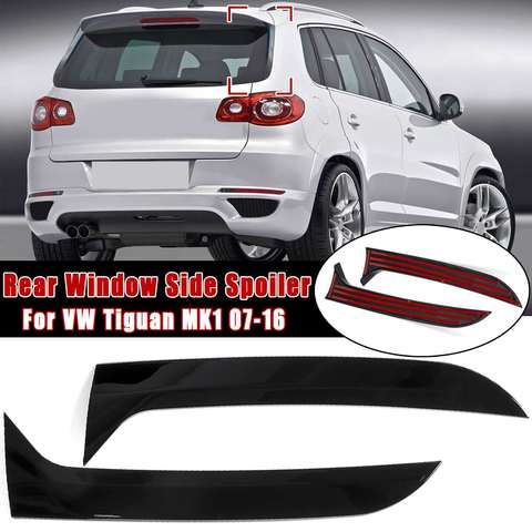 Gloss Black Rear Window Side Spoiler Canard Canards Splitter For VW Tiguan MK1 2007 2008 2009 2010 2011 2012-2016/for MK2 2017+ ► Photo 1/6