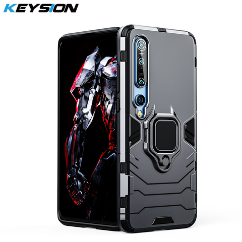 KEYSION Shockproof Armor Case For Xiaomi Mi 10 10 Pro Mi 9T Mi Note 10 Magnetic Phone Cover for Redmi Note 8 Pro 8T 8A K30 K20 ► Photo 1/6