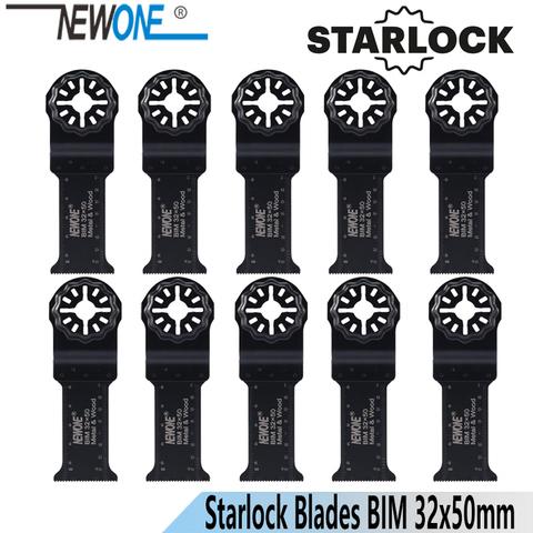 NEWONE 32*50mm Starlock Long BIM Saw Blades fit Power Oscillating Tools for Wood Metal Cut Remove Nails and more ► Photo 1/3