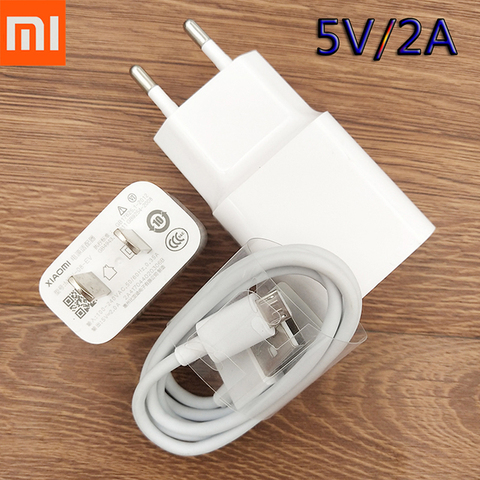 Original Xiaomi 10W Charger 5V2A Fast Charge Power Adapter USB Micro Cable For Redmi Note 3 4 5 plus pro 4X 5a Redmi 7 7a 6 6A 5 ► Photo 1/6