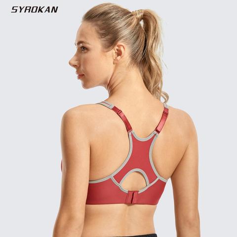 SYROKAN Women's Full Support Racerback Underwire Lightly Padded Sports Bra ► Photo 1/6