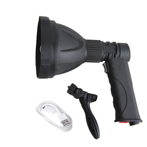 Hot ! High Powerful 10W LED Handheld Flashlight USB Rechargeable LED Torch Hunting Portable Lantern Searchlight Spot Beam Lamp ► Photo 1/6