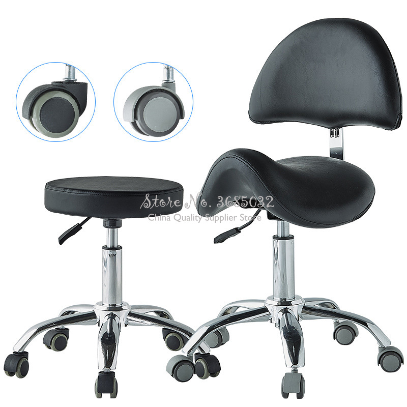 Buy Online Comfortable Adjustable Saddle Stool Seat Furniture Ergonomic Medical Office Saddle Chair Rolling Swivel Chair For Homedental Alitools