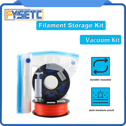 FYSETC Filament Storage Kit Humidity Resistant Vacuum Set 3D Printer Filament Vacuum Sealing Bags that Keep Filament Dry ► Photo 1/6