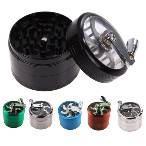 40mm Herbal Crusher Tobacco Grinder Smoke Manual Kitchen Herb Metal Layer Grinders Spice Mill Cigarette Accessories ► Photo 1/1
