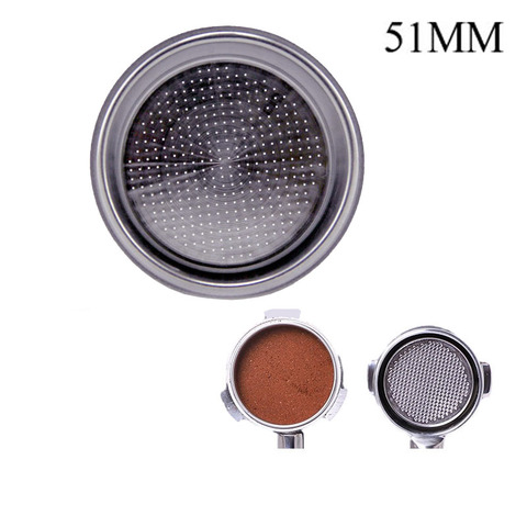 51mm 2 cups filter Replacement Filter Basket for Coffee Bottomless Portafilter EC680/EC685 Espresso Machine parts ► Photo 1/6