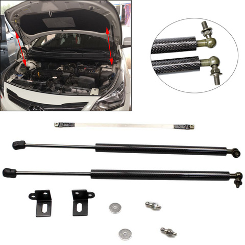 for Hyundai Accent Verna Solaris Excel (RB) 2011-2022 Front Hood modify Refit Gas Spring Lift Supports Struts Rod Arm Shocks ► Photo 1/6