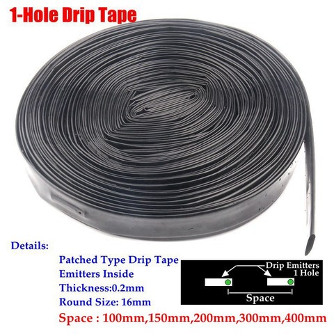 5~100m16mm 1-Hole Drip Irrigation Hose Fruit Tee Greenhouse Irrigation Drip Tape Micro Irrigation System Streamline Seepage Pipe ► Photo 1/6