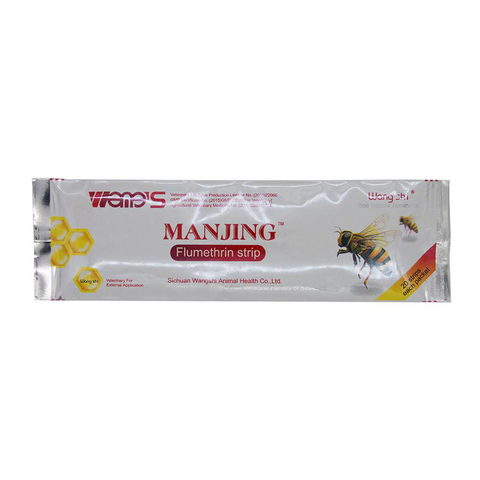 Wangshi Manjing 20 Strips Flumethrin Strips Bee Varroa Mite Killer ► Photo 1/1