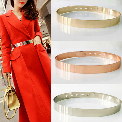 Hot Designer Belts for Woman Gold Silver Brand Belt Classy Elastic ceinture  femme 5 color belt ladies Apparel Accessory