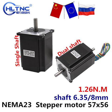 RU ES NEMA 23 Stepper motor 57x56 NEMA23 4 wires 3A 1.26N.m stepping motor 180Oz-in for CNC engraving milling machine 3D printer ► Photo 1/6