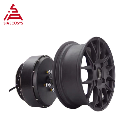 QS Motor 12x5.0inch Detachable Design 3000W 260 V1 High Effctive Single Shaft  In Wheel Hub Motor for Electric Car ► Photo 1/4