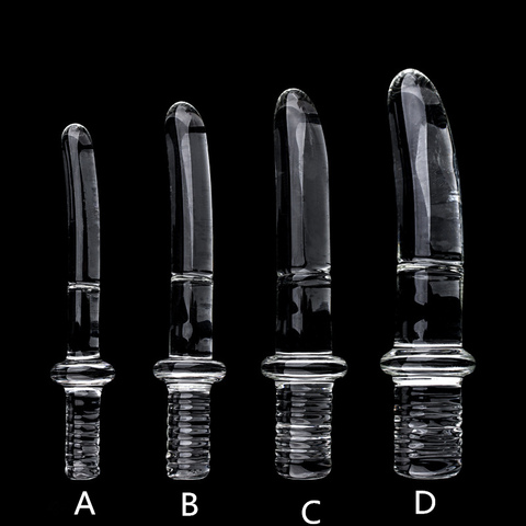 Diameter16/20/25/30mm Big Crystal Handle Glass Dildo Realistic  Artifical Dildo Anal Stimulation Sex Toys Dildo For Women Glass ► Photo 1/6