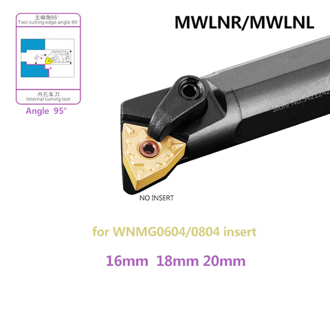 1pc S16Q S18Q S20R MWLNR06 MWLNR08 95 Degree CNC Lathe Cutting Tools  Lathe Machine Tools Metal Internal   Turning Tool Holder ► Photo 1/3